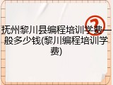 抚州黎川县编程培训学费一般多少钱(黎川编程培训学费)