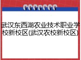 武汉东西湖农业技术职业学校新校区(武汉农校新校区)