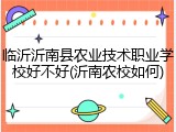临沂沂南县农业技术职业学校好不好(沂南农校如何)