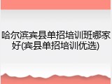 哈尔滨宾县单招培训班哪家好(宾县单招培训优选)