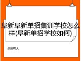 阜新阜新单招集训学校怎么样(阜新单招学校如何)