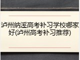泸州纳溪高考补习学校哪家好(泸州高考补习推荐)