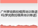 广州萝岗数控模具培训靠谱吗(萝岗数控模具培训靠谱)