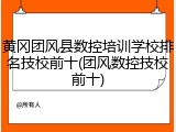 黄冈团风县数控培训学校排名技校前十(团风数控技校前十)