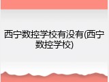 西宁数控学校有没有(西宁数控学校)