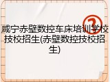 咸宁赤壁数控车床培训学校技校招生(赤壁数控技校招生)