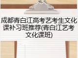 成都青白江高考艺考生文化课补习班推荐(青白江艺考文化课班)