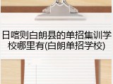 日喀则白朗县的单招集训学校哪里有(白朗单招学校)