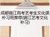 成都锦江高考艺考生文化课补习班推荐(锦江艺考文化补习)