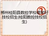 郴州桂阳县数控学校哪家好技校招生(桂阳数控技校招生)