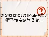 阿勒泰富蕴县好的单招培训哪里有(富蕴单招培训)