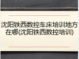 沈阳铁西数控车床培训地方在哪(沈阳铁西数控培训)