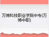 万博科技职业学院中专(万博中职)