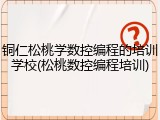 铜仁松桃学数控编程的培训学校(松桃数控编程培训)