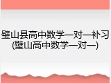 璧山县高中数学一对一补习(璧山高中数学一对一)