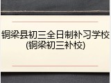 铜梁县初三全日制补习学校(铜梁初三补校)