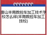 唐山丰南数控车加工技术学校怎么样(丰南数控车加工技校)