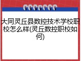 大同灵丘县数控技术学校职校怎么样(灵丘数控职校如何)