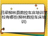 吕梁柳林县数控车床培训学校有哪些(柳林数控车床培训)