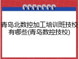 青岛北数控加工培训班技校有哪些(青岛数控技校)