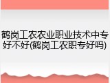 鹤岗工农农业职业技术中专好不好(鹤岗工农职专好吗)