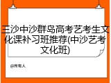 三沙中沙群岛高考艺考生文化课补习班推荐(中沙艺考文化班)
