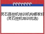 灵石县挖机培训机构哪家好(灵石挖机培训优选)