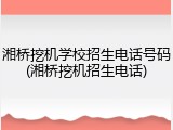 湘桥挖机学校招生电话号码(湘桥挖机招生电话)