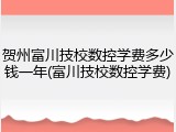 贺州富川技校数控学费多少钱一年(富川技校数控学费)