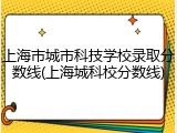 上海市城市科技学校录取分数线(上海城科校分数线)
