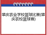 肇庆农业学校篮球比赛(肇庆农校篮球赛)