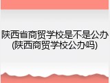 陕西省商贸学校是不是公办(陕西商贸学校公办吗)