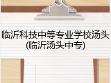 临沂科技中等专业学校汤头(临沂汤头中专)