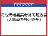 河池天峨县高考补习班收费(天峨高考补习费用)