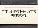 平顶山财经学校校花(平顶山财校校花)
