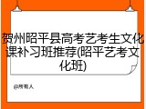 贺州昭平县高考艺考生文化课补习班推荐(昭平艺考文化班)