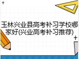 玉林兴业县高考补习学校哪家好(兴业高考补习推荐)