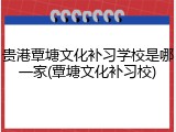 贵港覃塘文化补习学校是哪一家(覃塘文化补习校)