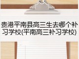 贵港平南县高三生去哪个补习学校(平南高三补习学校)