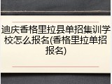 迪庆香格里拉县单招集训学校怎么报名(香格里拉单招报名)