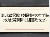 湖北黄冈科技职业技术学院地址(黄冈科技职院地址)