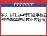 肇庆市科技中等职业学校薪资待遇(肇庆科技职校薪资)