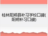 桂林阳朔县补习学校口碑(阳朔补习口碑)