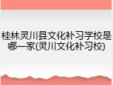 桂林灵川县文化补习学校是哪一家(灵川文化补习校)
