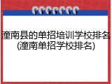 潼南县的单招培训学校排名(潼南单招学校排名)