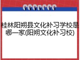 桂林阳朔县文化补习学校是哪一家(阳朔文化补习校)