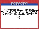 巴音郭楞尉犁县单招数控学校有哪些(尉犁单招数控学校)