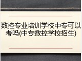 数控专业培训学校中专可以考吗(中专数控学校招生)