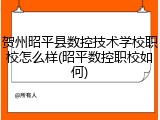 贺州昭平县数控技术学校职校怎么样(昭平数控职校如何)