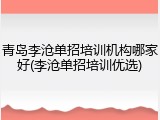 青岛李沧单招培训机构哪家好(李沧单招培训优选)
